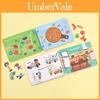 Wooden Puzzle Busy Book For Kids With Diy Stickers And Educational Activities For Early Learning