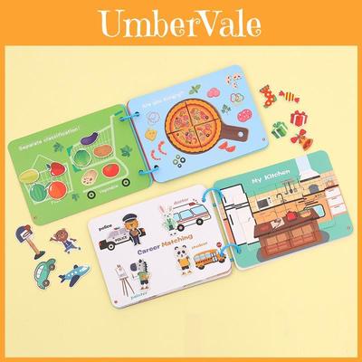Beschäftigungsbuch für Kinder Interaktives Lernspielzeug für 4-6 Jahre Sensorisches Lernen und Feinmotorik-Entwicklung Yc-72