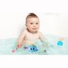 Juguete de baño para bebé con 4 modos de pulverización de agua, juguetes para bañera con forma de pulpo iluminados, bañera giratoria automática con animales del océano/rociador de fuente/LED colorido intermitente