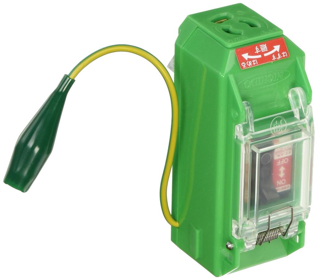 Nichido Industrial PIPB-EK-N Plastic Inverter Breaker 08708 Green
