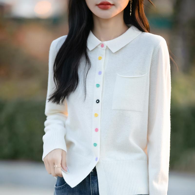 Dámský lehký kardigan z 50% vlny a 50% morušového hedvábí - všestranný úplet na 4 sezóny pro celoroční pohodlí a styl