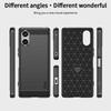 MOFI JK TPU Series-1 For Sony Xperia 5 V Case Carbon Fiber Texture TPU Mobile Phone Shell