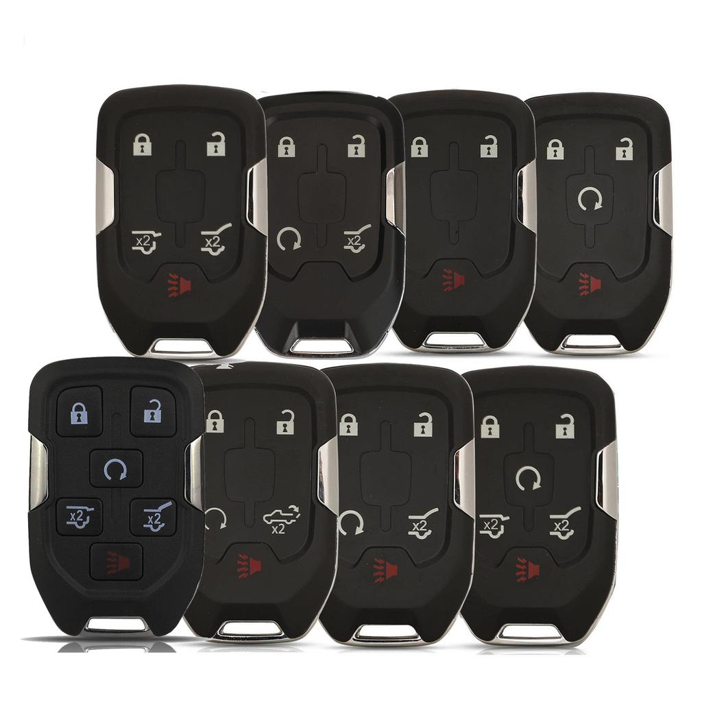 jingyuqin New Remote Car Key Shell Cover Case For Chevrolet Tahoe Silverado Suburban GMC Sierra Acadia Terrain Yukon