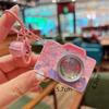 Film Straight Out Mini Camera Keychain LED Flashlight Car Key Chain  Children's Toys