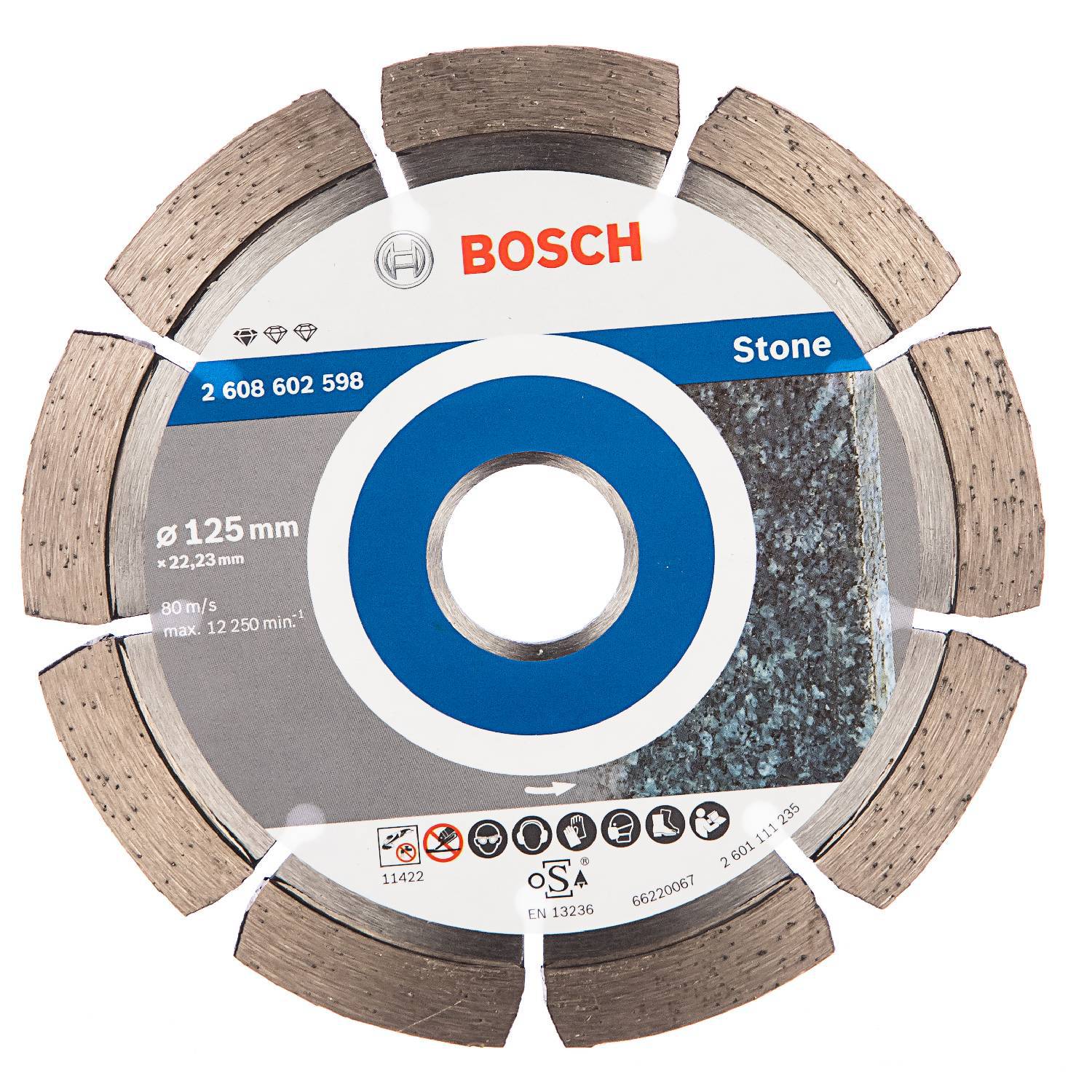 

Алмазный диск Bosch F125x22 23 Stone Pf Stone 598