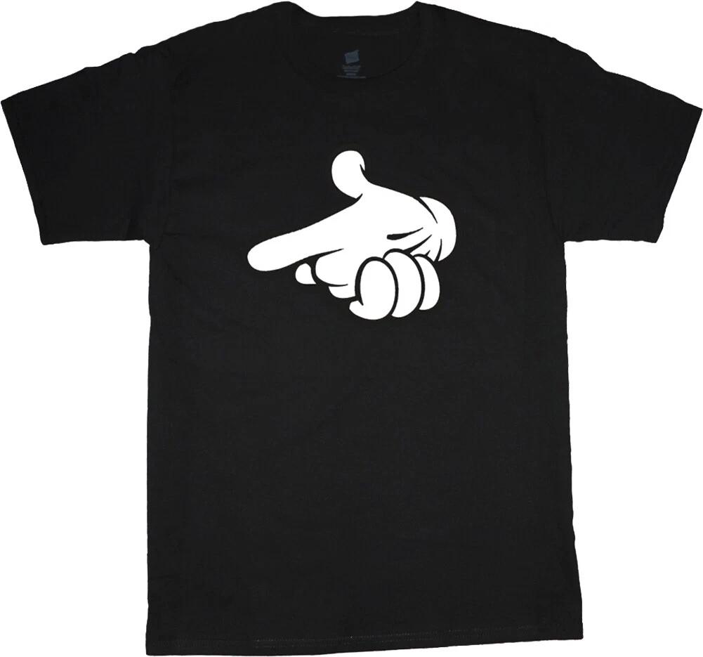 Funny Gun Hands T-shirt Mens Gifts Graphic Tees Clothing Apparel Gifts L