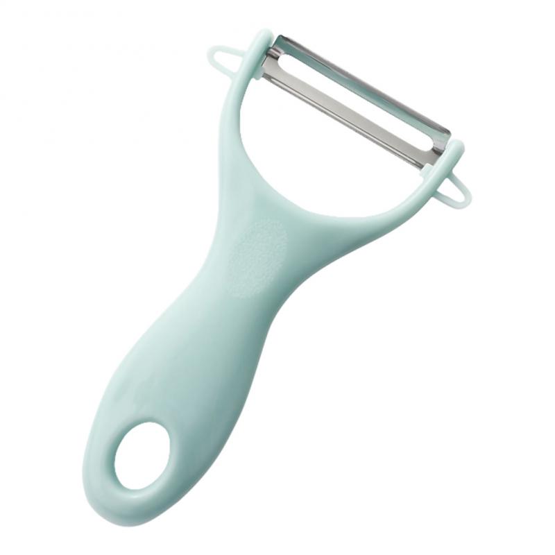 

Багатофункціональний очисник із нержавіючої сталі, овочерізка, фрукти, картопля, огірок, тертка, портативний гострий інструмент для кухонних аксесуарів синій