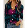 Women Long Sleeve Shirt Fashion Elegant Floral Print Blouse Elegant Casual Daily Wear Spring Autumn Blouse Tops Office Lady 2026