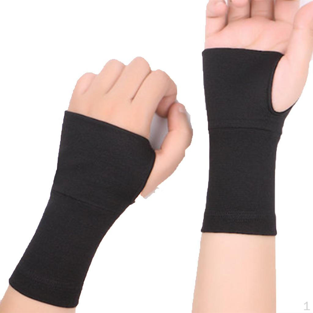 Wrist Compression Sports Exercise Fitness S Black-Gloves