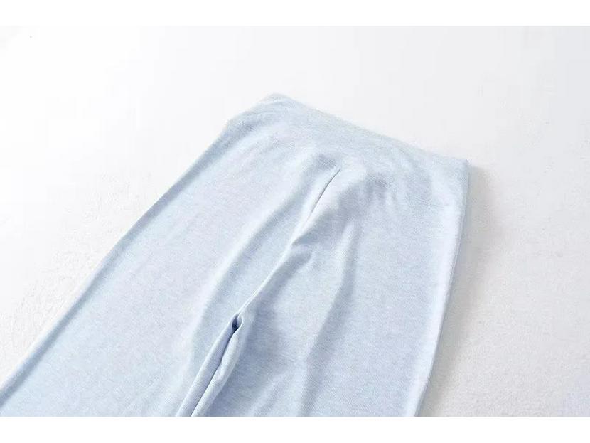 Women's Comfortable Low-Waist Wide-Leg Sweatpants - Spring/Summer Floor-Length Drawstring Slimming Pants