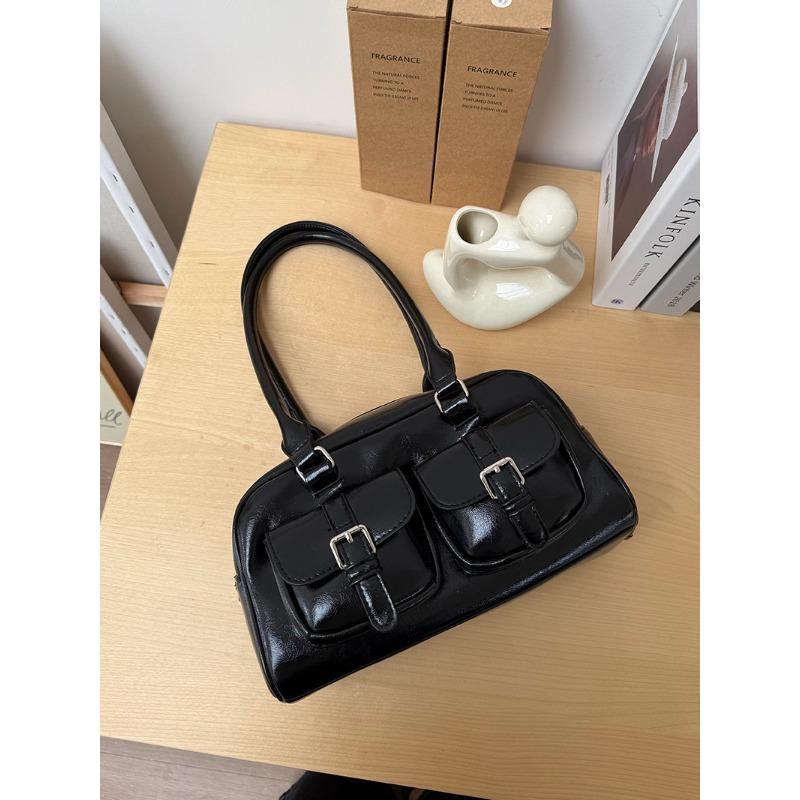 

Новая осенне-зимняя сумка-боулинг в Корейском стиле, большая вместимость, сумка через плечо, модная сумка для подмышек в пригородных поездках