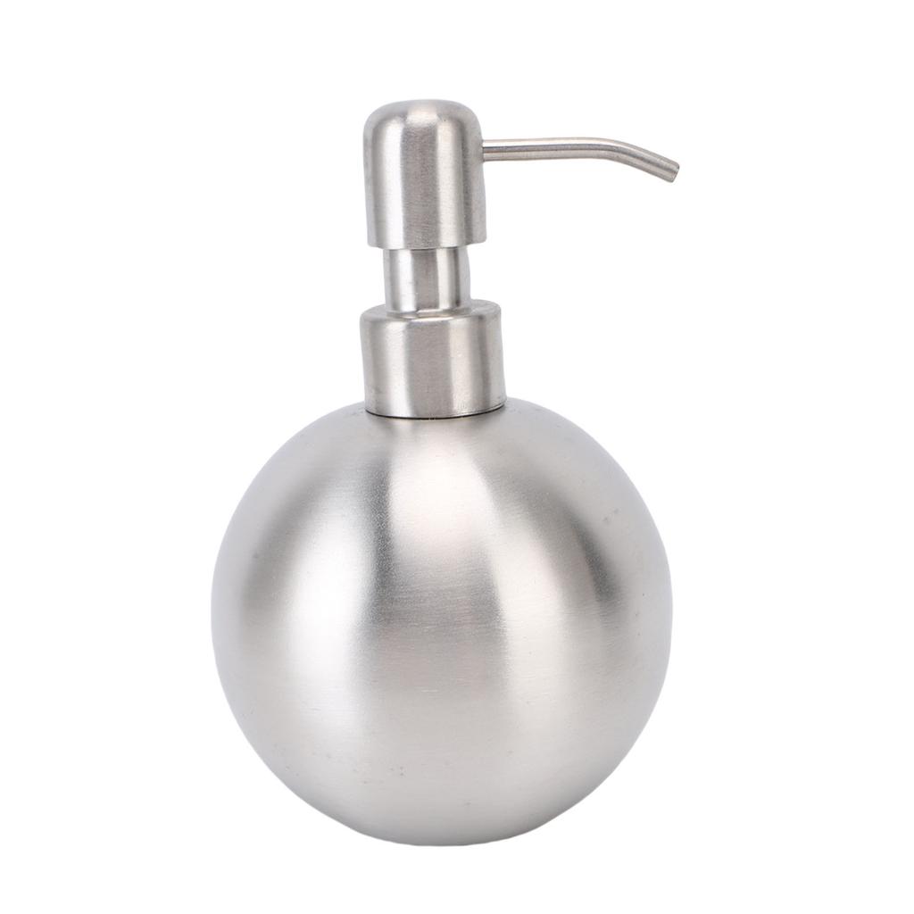 500ml Kugelförmiger Seifenspender Nachfüllbare Edelstahl-Lotionsflasche für Badezimmer-Toilettenartikel