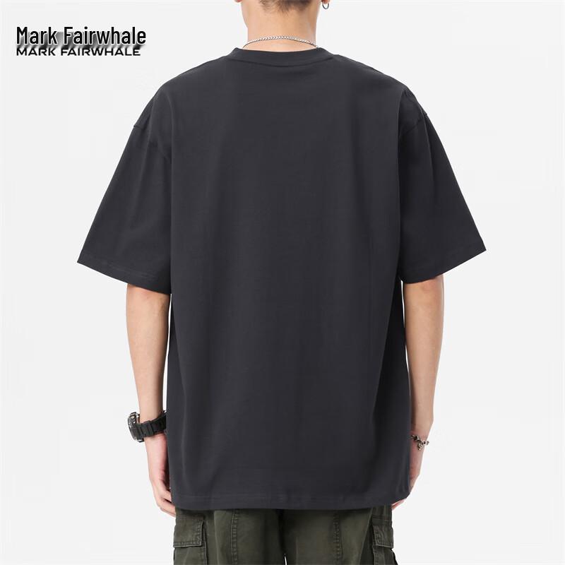 MARK FAIRWHALE Men's Pure Cotton Crew Neck T-Shirt