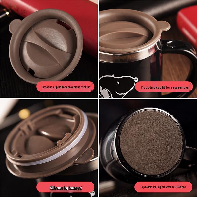 SNOOPY Insulated Stainless Steel Mug with Handle