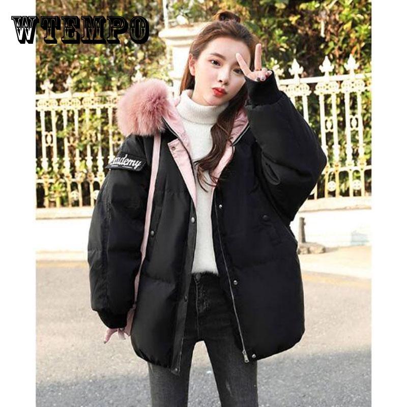 

Плюс Размер Зимняя куртка Женщины Parkas Мода Свободное пальто Женское толстое теплое с капюшоном Parka Женская куртка