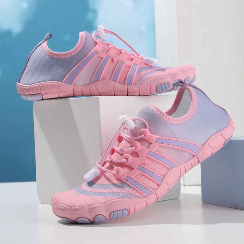

Нескользящие кроссовки для плавания с пятью пальцами, обувь для заплывов на пляже, кроссовки для фитнеса и спорта 36 розовый