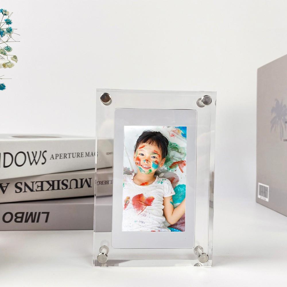 5" Acrylic Digital Photo Frame with IPS Screen and Media Player
