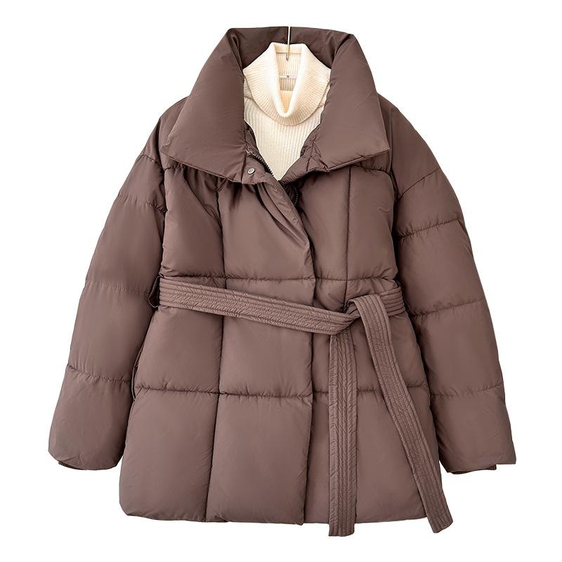 Casual Fashion Versatile Down Cotton Jacket 2025 Women's Winter New Waist Short Slimming Thickened Jacket