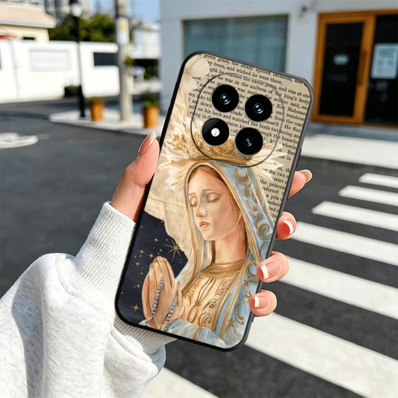 Virgen Mary Virgin De Guadalupe Soft Phone Case for Xiaomi Redmi Note 12 13 14 15 Pro Plus 11 12S 11S 11T 10 4G Black Cover Back