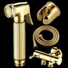 Chrom Badezimmer Dusche Bidet Sprüher Toilette Handbrause Gold Messing Bidet Set Toiletten Bidet Sprüher Selbstreinigende Dusche Schwarz