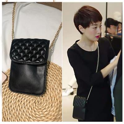 Bolsa de Celular Feminina Mini Bolsa Transversal de Verão Vertical Versátil Bolsa com Corrente para Mulheres