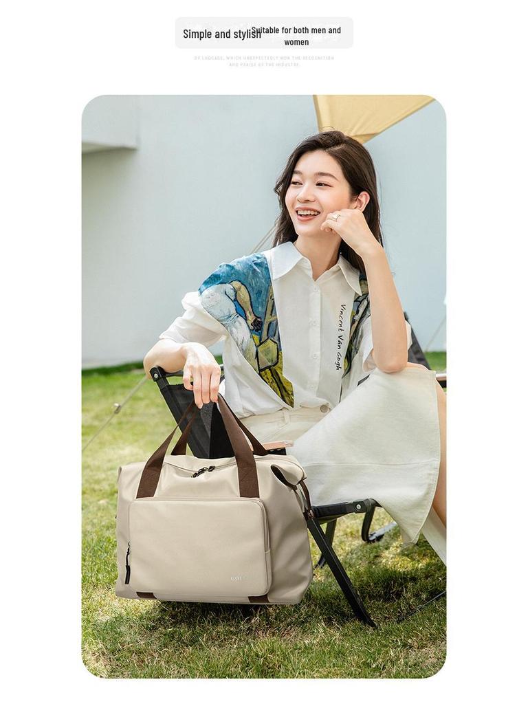 Men's Large Capacity Golf Travel Bag - Foldable Sports Fitness Bag with Dry/Wet Separation