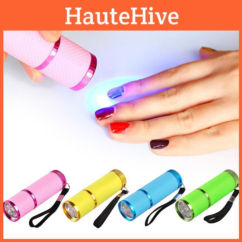 Lanterna Compacta de LED para Secagem de Unhas com Alça Preta para Fácil Portabilidade e Baixo Consumo de Energia