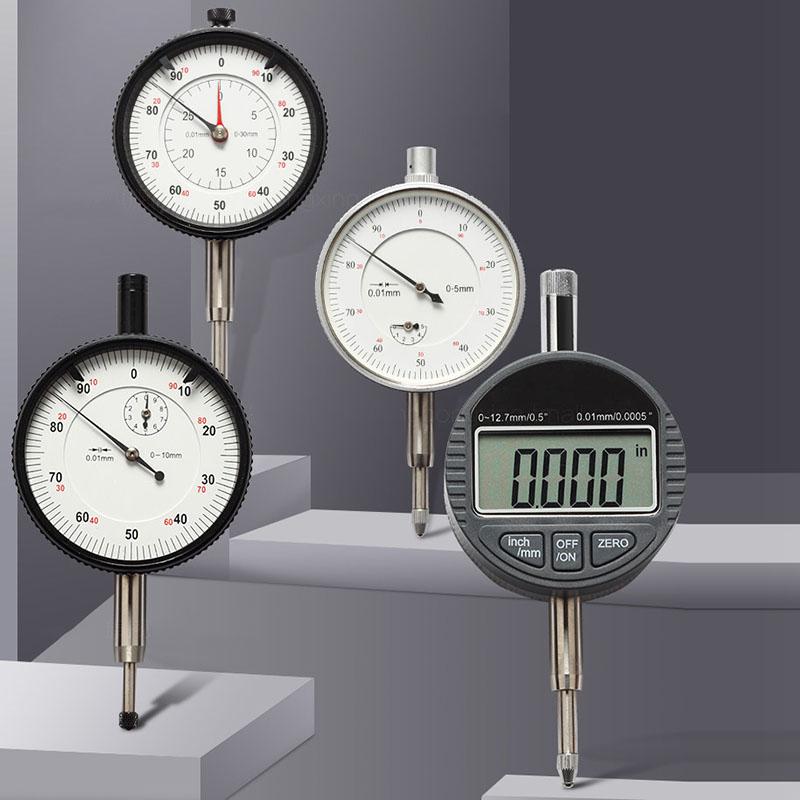 Dial Test Indicator Dial Gauge Measure Tool Mechanical Dial Indicator 0-10 0-3 0-5 0-20 0-30 Dial Indicator Gauge Standard&0-10 0-3 0-5 0-20 0-30