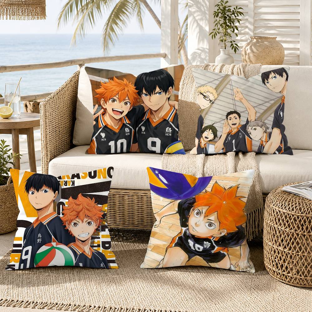 HHaikyuu Volleyball Japan Anime Pillow Case for Sofa Living Room Home office Decor Protective Cover