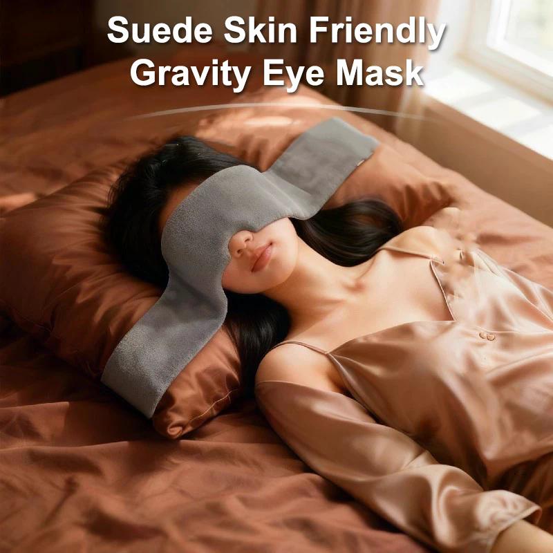 Gewichtete Schwerkraft-Augenmaske Schlafen Bequem Lichtblockierendes Stirnband Für Tiefen Schlaf Stressabbau Reise Geschenk Für Männer Frauen