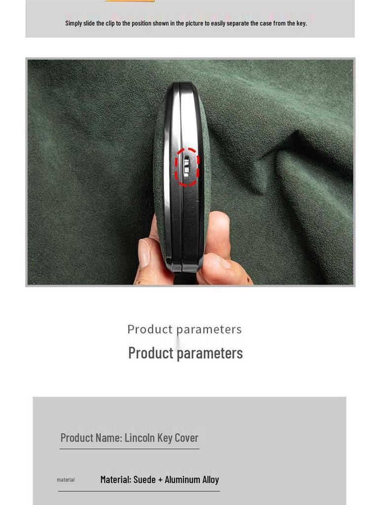 Luxury Suede Key Covers for Ford Explorer ST, Escape, Edge, 4WD, Mondeo, and EVOS