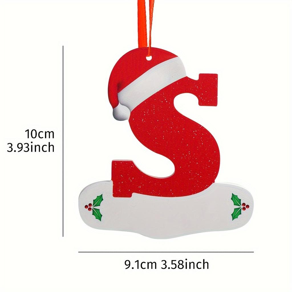 26 English Letters Christmas Decoration Pendant Christmas Tree Ornaments for Home Decor Navidad New Year 2026 Decor Accessories