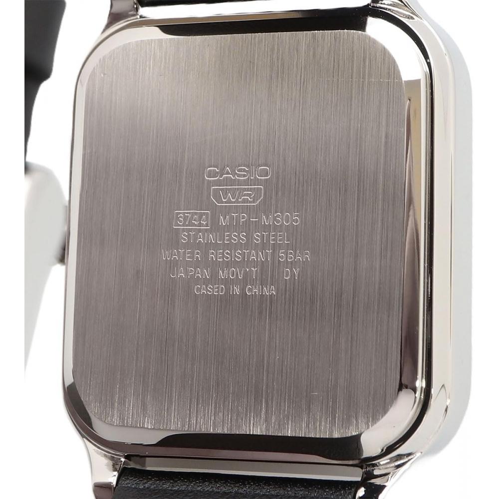Casio Men S Analog Watch Black Leather Mtp M305l 1a2v