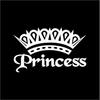 Cute  Pink Princess Crown Vinyl Sticker Car Window Decoration, Elegant Lady Girls Car Decals Laptop Stickers Decor