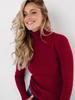 Girls' High Neck Sweater Knitted Base Sweater Autumn Outfit High Neck Solid Color Casual Versatile Sweater