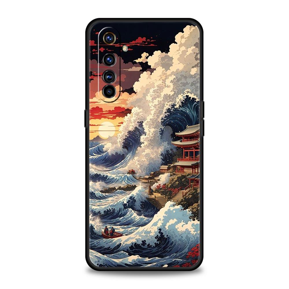 Japan The Great Wave Of Kanagawa Phone Case For Realme 12 11 10 9 8 5G 7 6 GT5 GT3 GT2 Pro C21 C11 C25 C35 GT Neo 2 3 3T 5 Cover