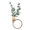 4Pcs Napkin Rings Simple Decorative Handicraft Leaf Flower Napkin Rings for Weddings New Years Parties