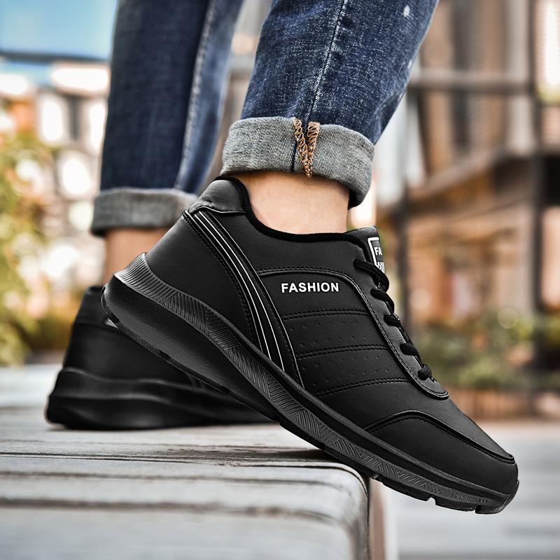 New shoes Men's sports shoes casual dad men's shoes plus cashmere large size cotton shoes winter sneakers D316