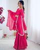 Tragefertiger Salwar Kameez Indische Bollywood Partykleidung Designer Sharara Set Hochzeitskleidung