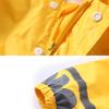 Yousheng Unisex Kids 3D Cartoon Animal Reflective Strip Hooded Raincoat Poncho Coverall