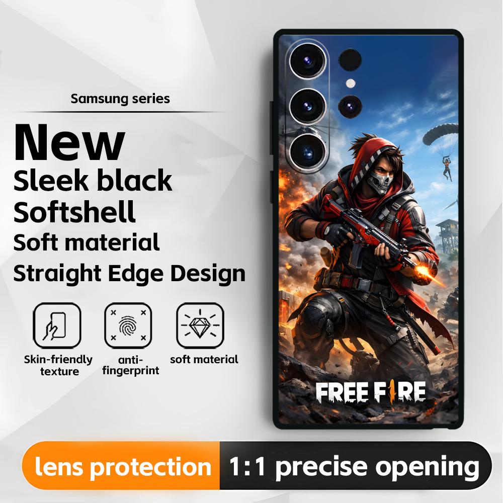 

Garena Free Fire Phone Case For Samsung Galaxy S26 S25 S24 S23 S22 S21 Plus Ultra Note20 Soft Black Galaxy S21 5G