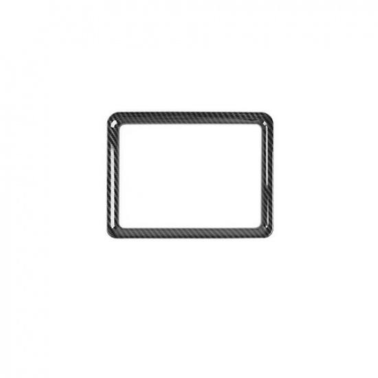 Carbon Fiber Inner Dashboard Navigation Cover Trim For Dodge Challenger 2015+