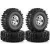 4pcs OD 63mm 1.0" Metal Beadlock Wheel Tire Set For 1/18 RC Crawler Car TRX4M SCX24 Upgrade Parts Accessories