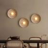 20cm/27cm Indoor LED Wall Lamp Bedroom round Resin & Glass Light for Restaurant Bar & Indoor Bedroom Decor Creative Wall Light
