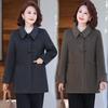 Spring and Autumn 2026 Women's Lapel Jacket - Stylish & Loose Fit for Middle-Aged & Elderly