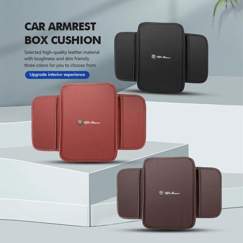 Car Centre Armrest Box Mat Cushion Storage Protector Pad For Alfa Romeo GT Stelvio F1 Brera Volante Tonale Gloria Disco zk3