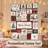 Wall Hanging TapestryChristmas Custom Name Print Art For Indoor Home Room Decoration Holiday Gift