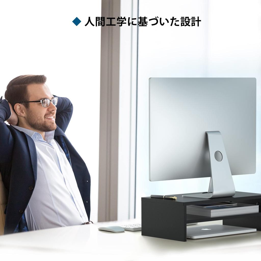 1homefurnit Monitor Desktop Monitor Ergonomic Display PC Desk Keyboard Smartphone Computer Load Capacity Desktop For Office Suitable for Eligible