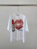 Nanyou 2026 Spring Lipstick Print Round Neck Loose Short Sleeve Women's T-shirt