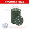 100Pcs Game Recreations Money Professional Casinos Poker Chip Entertainment Coin